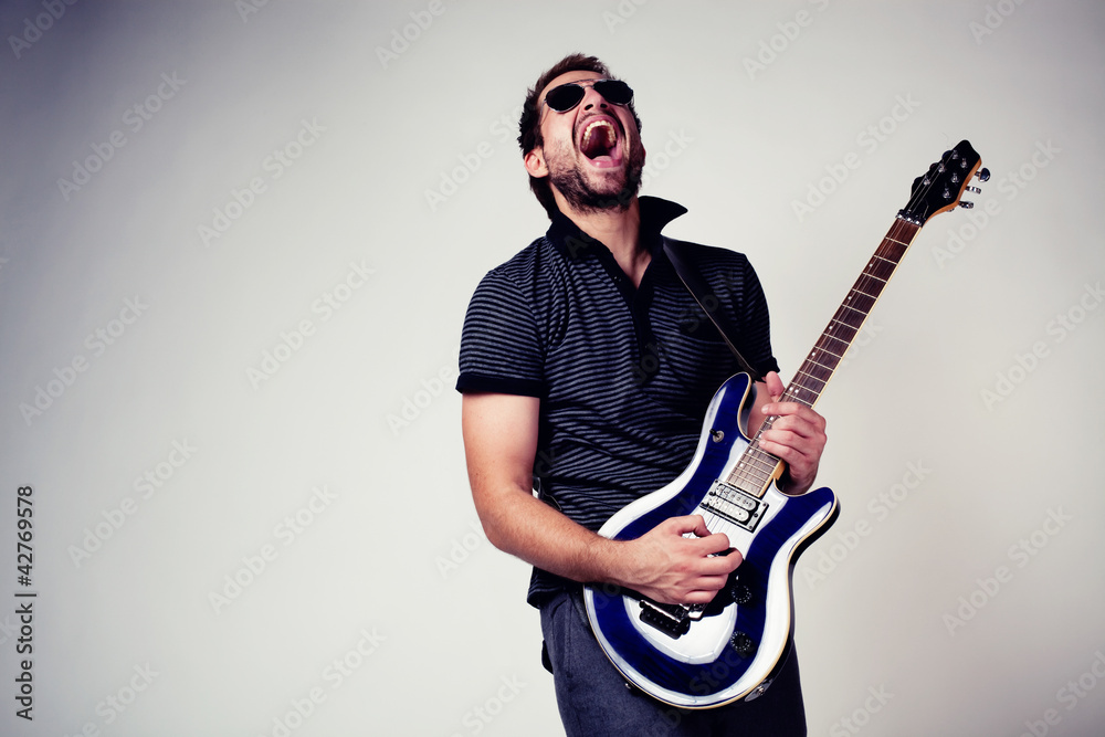 Rockstar guitar player