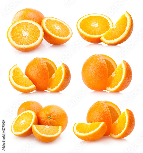 set of 6 orange images