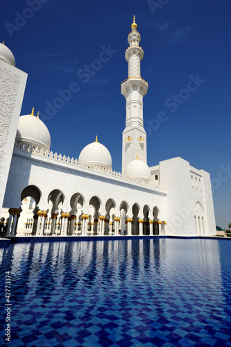 Canvas Print Abu-Dhabi. Sheikh Zayed mosque