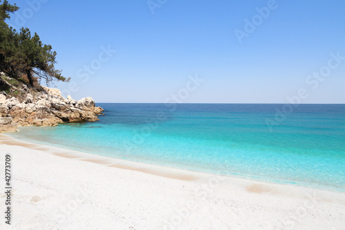 Marmara  Marble  beach   in Thasos island - Greece
