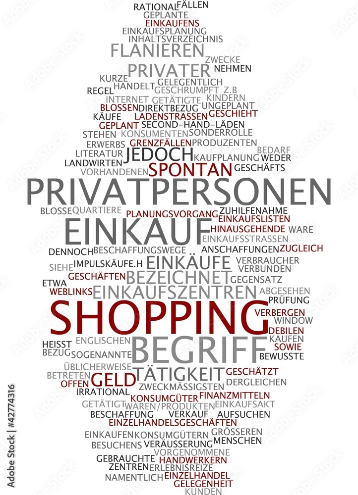 Einkauf Shopping