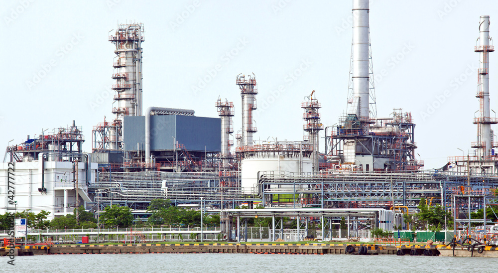 Panorama of Oil refinery plant