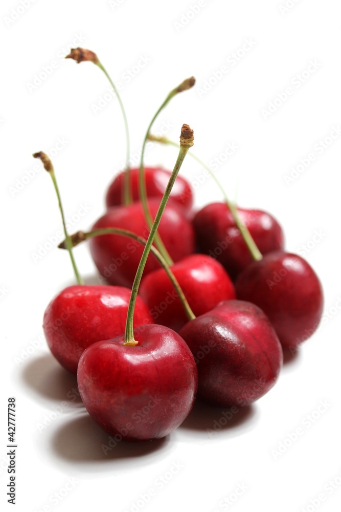 isolated cherries isolated cherries