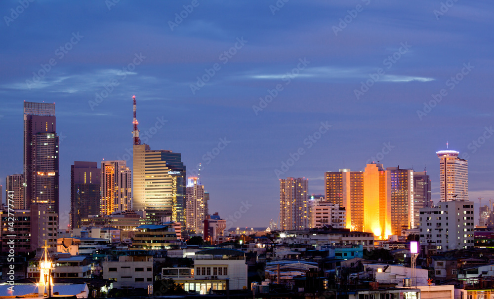 Bangkok Downtown at dusk