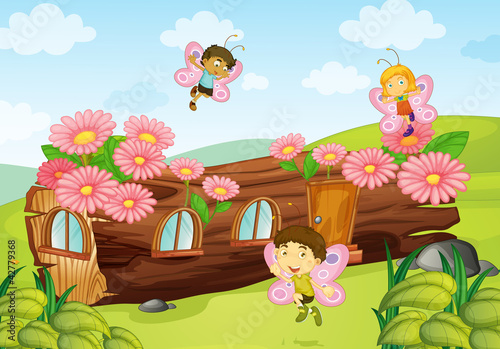wooden house