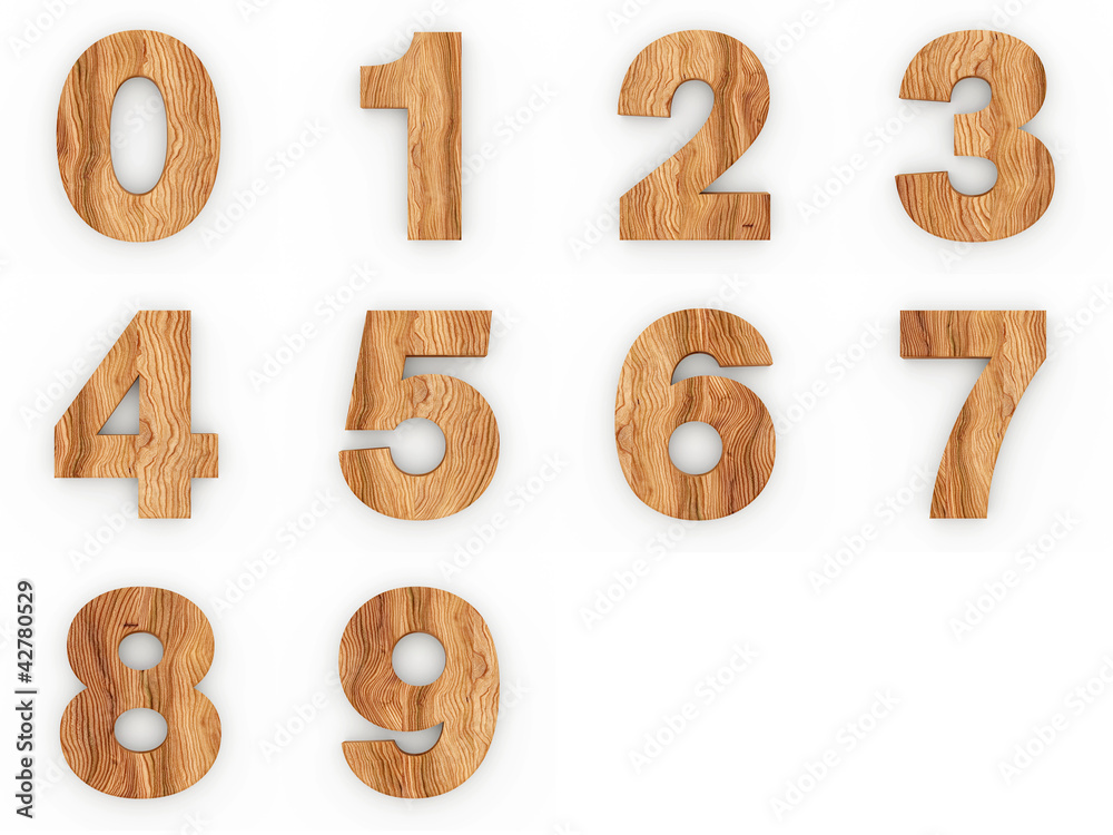 3d Font Wood Numbers 3d Font Wood Numbers