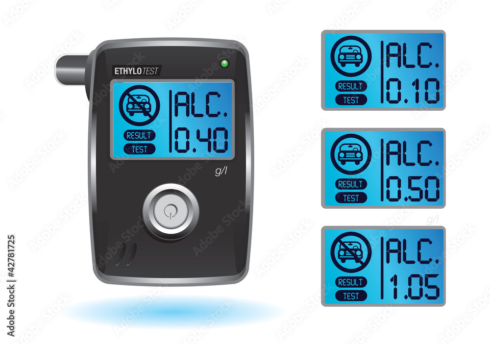 tests positif et négatif - ethylotest en france - juillet 2012