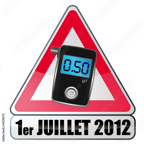 0,50 g/l hethylotest en france - juillet 2012