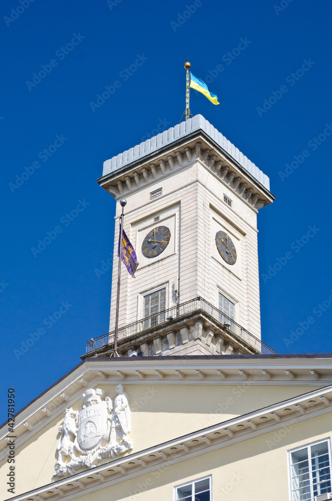 Obraz premium Lviv, central tower