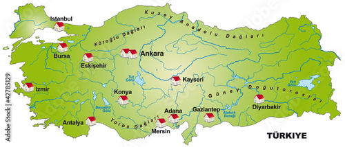 Internetkarte der Türkei