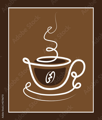 Stylish cup of coffe