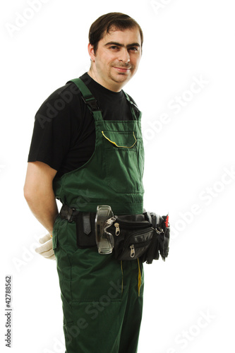 Male worker with tools