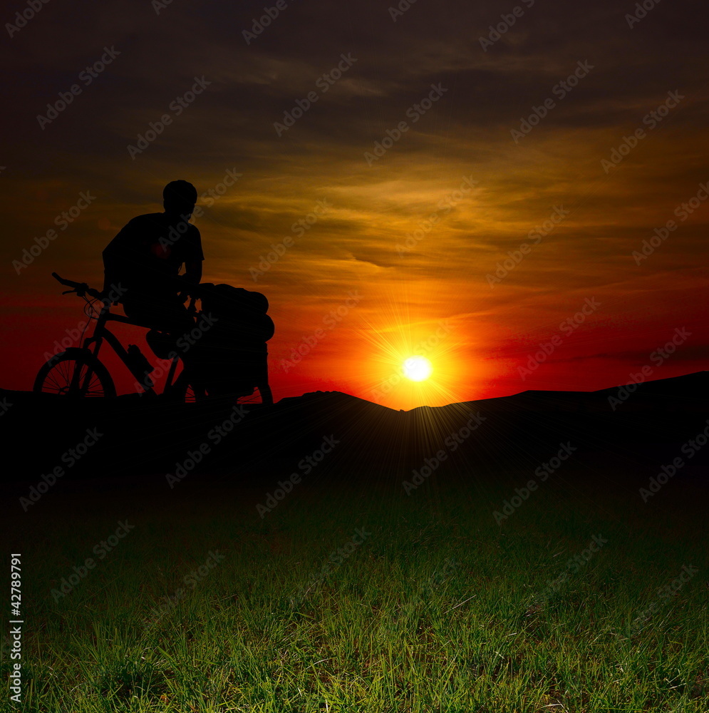 man on the bicycle