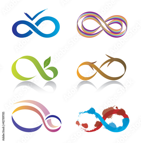 Ensemble d'Icones Symbole Infini