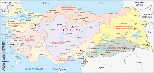 Türkei, Geographische Gebiete