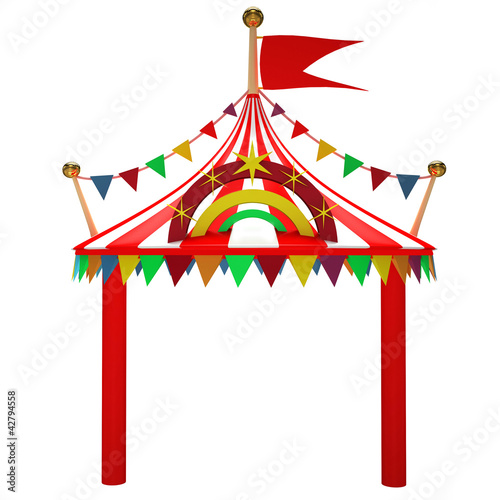 Illustration of a circus tent