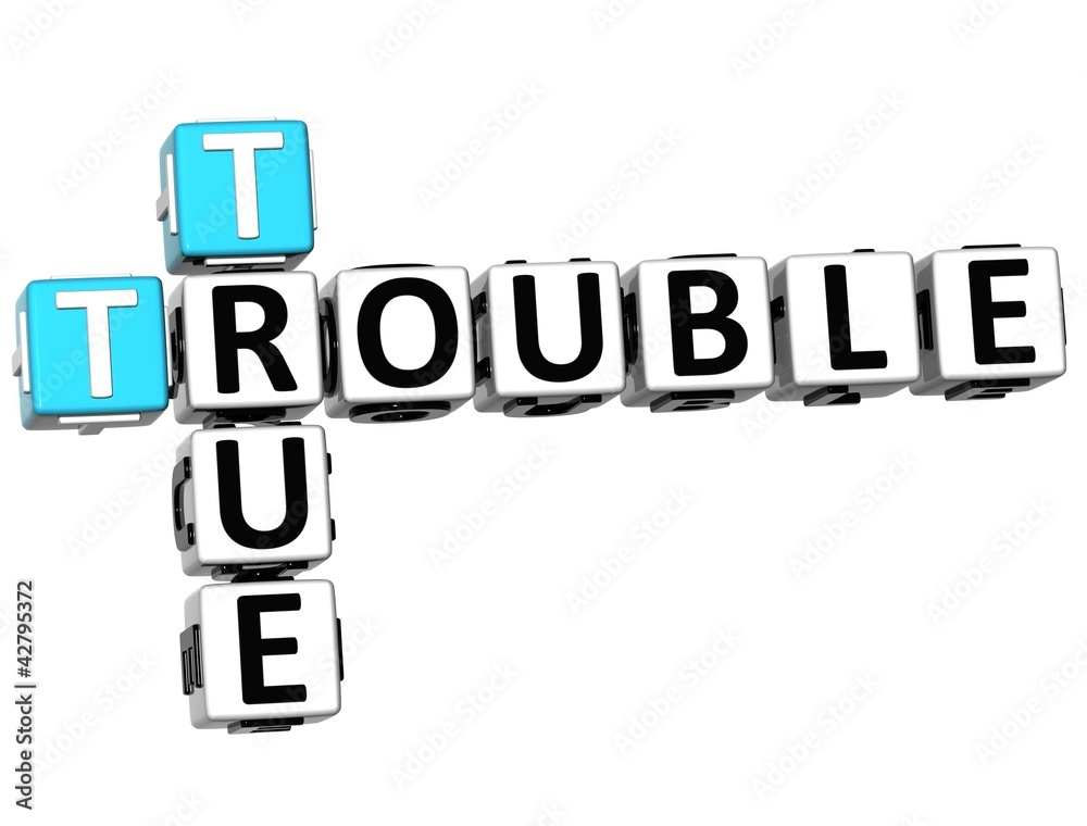 3D True Trouble Crossword