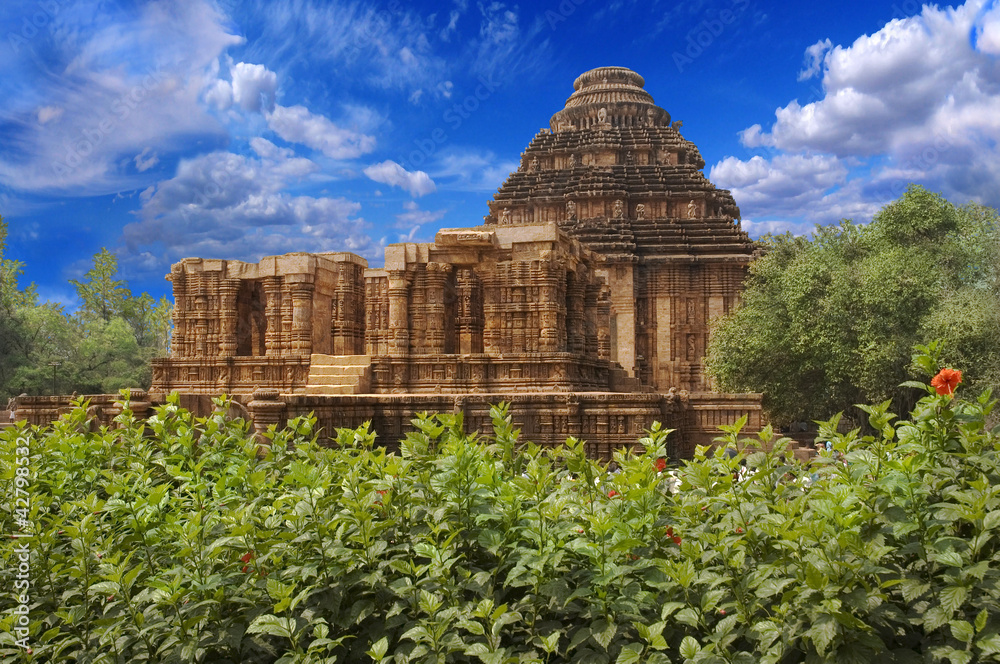 Temple of the sun within trees