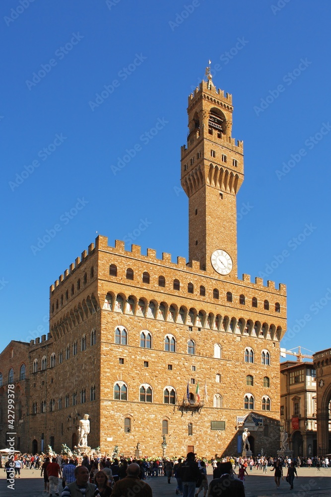 View of Palazzo Vecchio in Florence