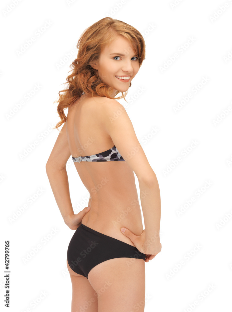 Naklejka premium beautiful woman in bikini