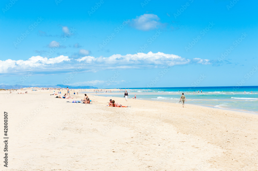 view of the public beach on Fuerteventura