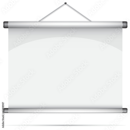 Blank roll-up poster