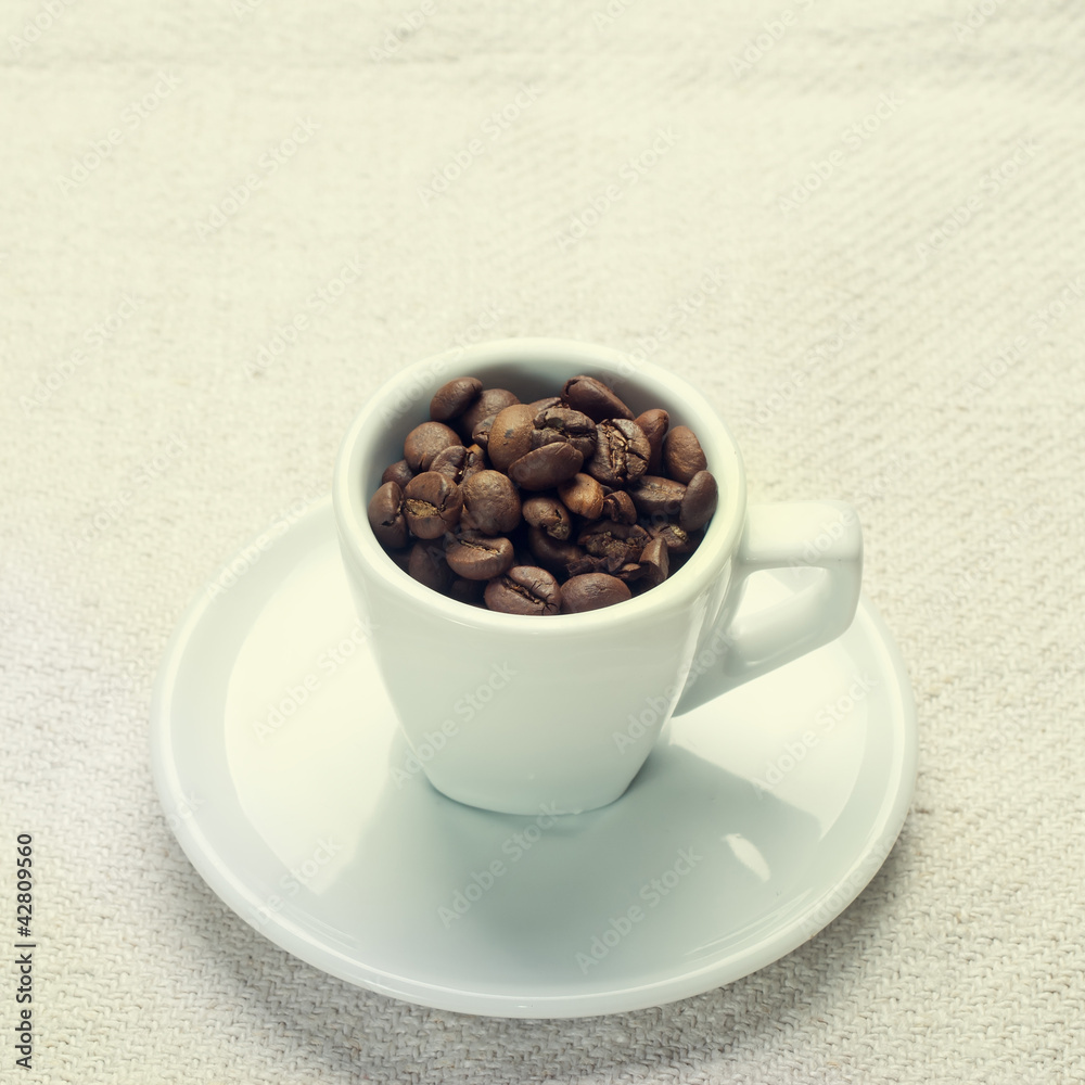 coffee beans in a cup coffee beans in a cup