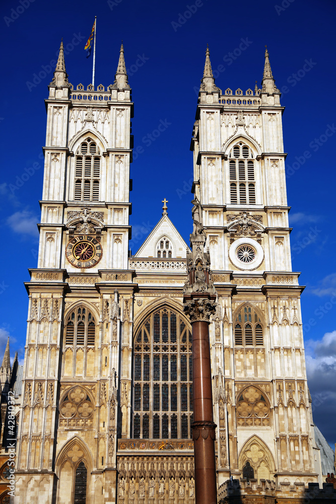 Obraz premium Westminster Abbey cathedral in London, UK