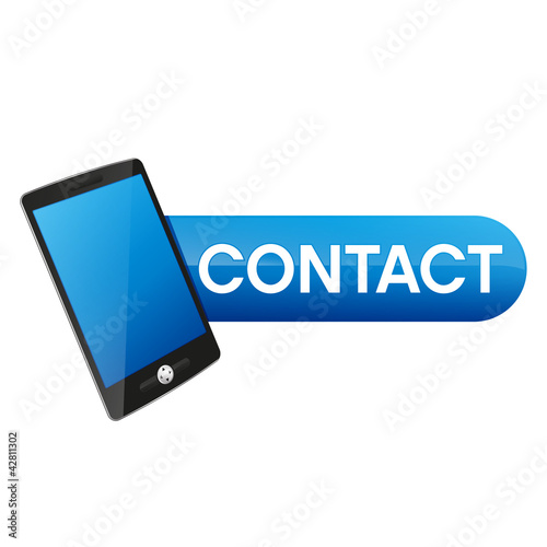 picto mobile contact