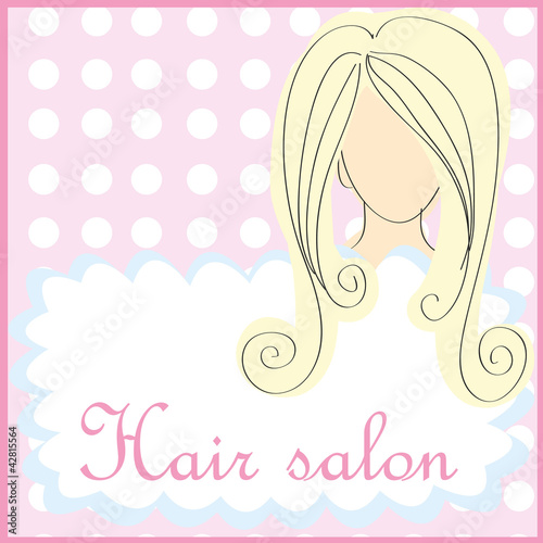 The background for the text of hairdressing salon