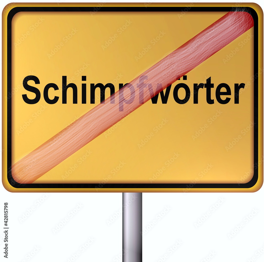 Schimpfwörter StockIllustration Adobe Stock