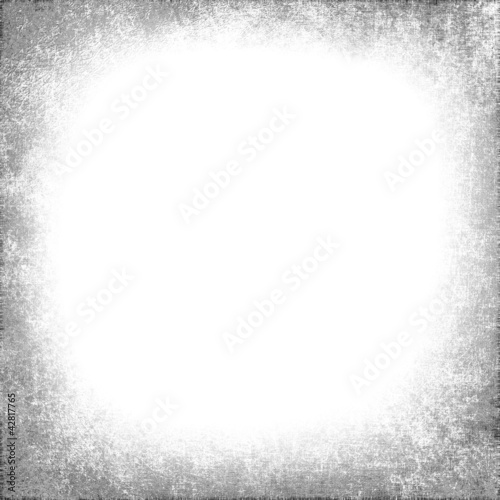 gray grunge frame on white background,with gray grunge vignette