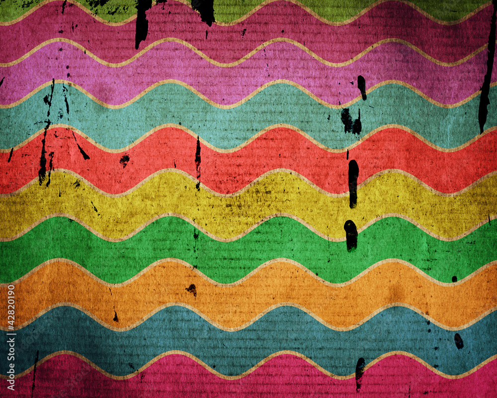 grunge waves with spots of dirt