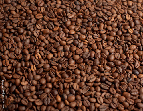 Fototapeta Naklejka Na Ścianę i Meble -  Coffee beans closeup background