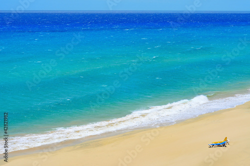 white sand beach in Fuerteventura, Spain