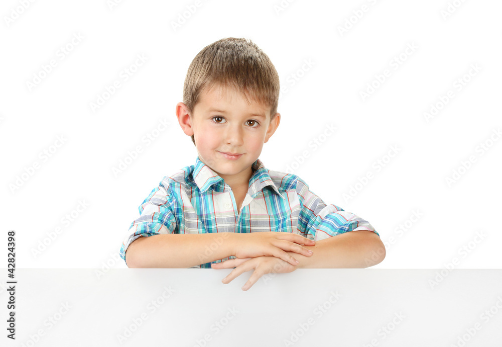 portrait of happy little boy isolated on white portrait of happy little boy isolated on white