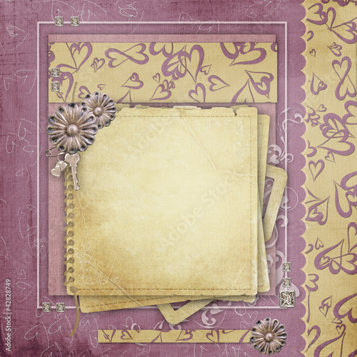 Vintage background  for congratulations and invitations with spa