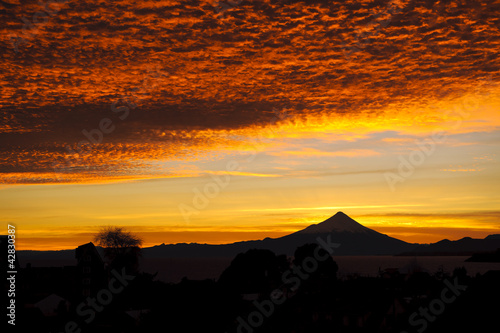 Sunrise at the volcano