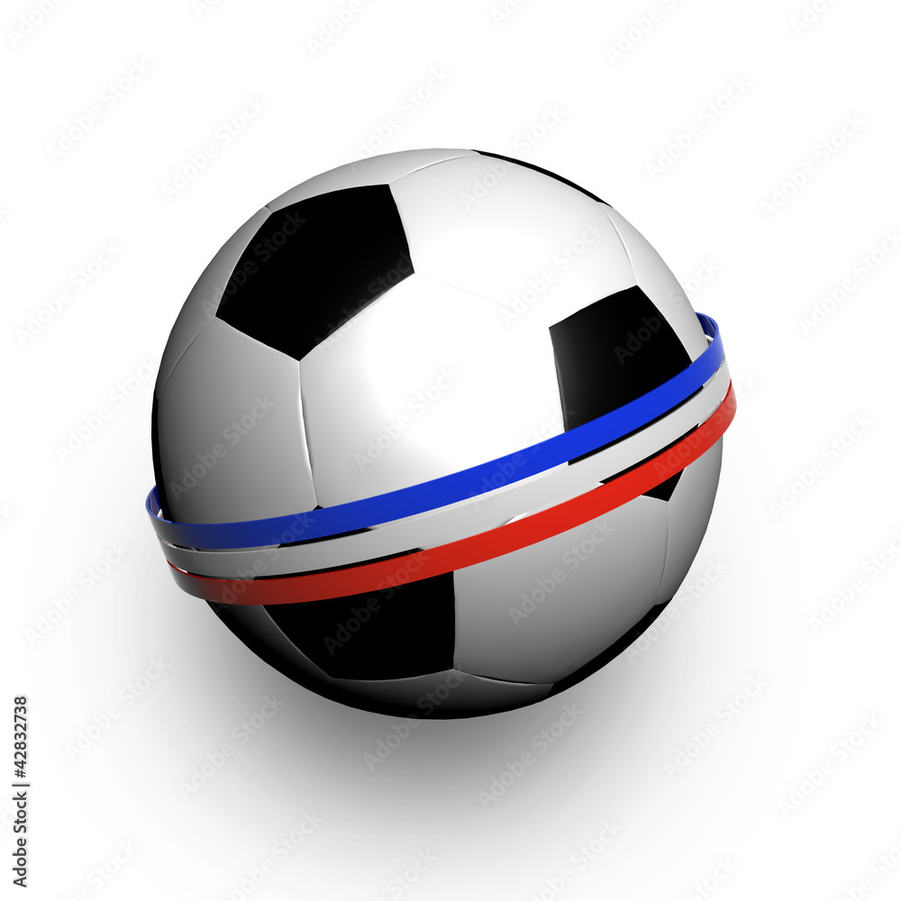 Obraz premium Pallone con bandiera francese