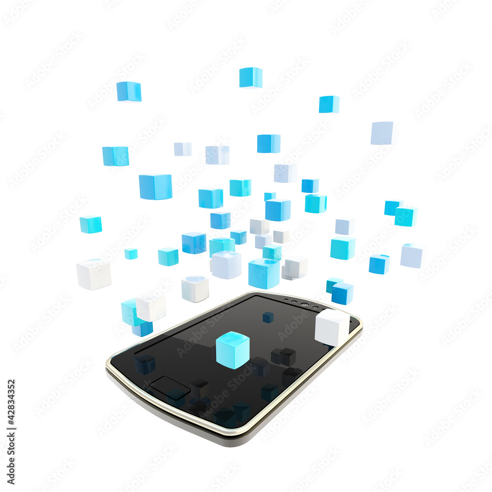 Mobile phone cloud computing concept Mobile phone cloud computing concept