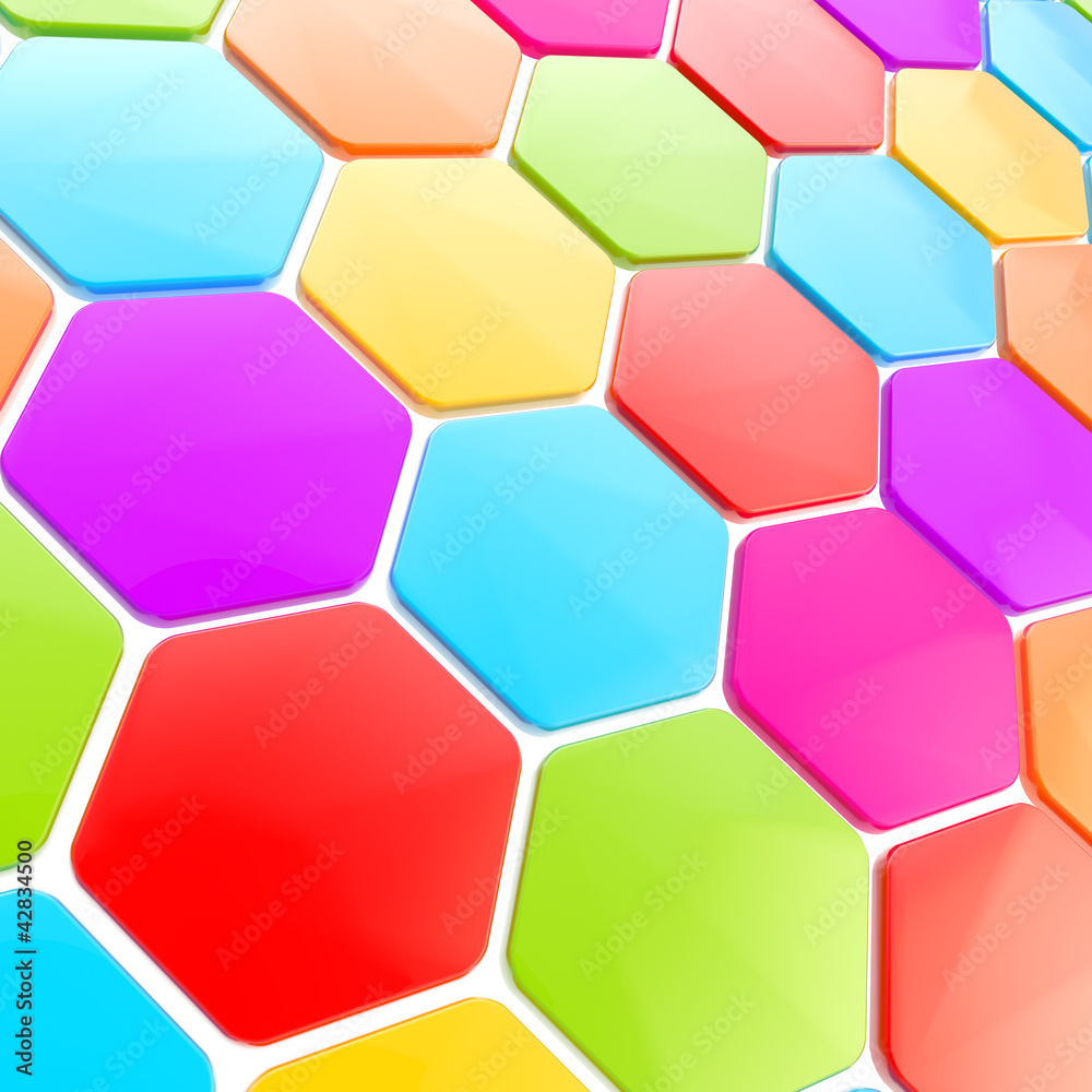 Abstract hexagon shape background Abstract hexagon shape background