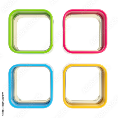 Four applet copyspace colorful boxes