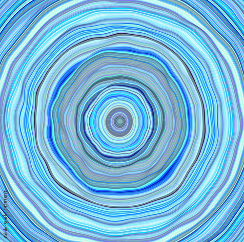 3d wavy concentric pipes tube abstract blue hole backdrop