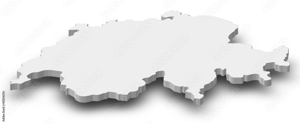 Obraz premium Map of Swizerland
