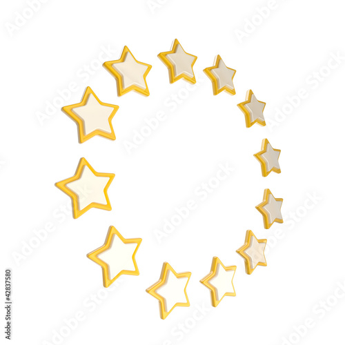Circle star frame emblem is...