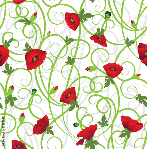 Fototapeta Naklejka Na Ścianę i Meble -  Poppy background