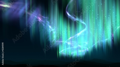 Polar lights effect with alpha channel