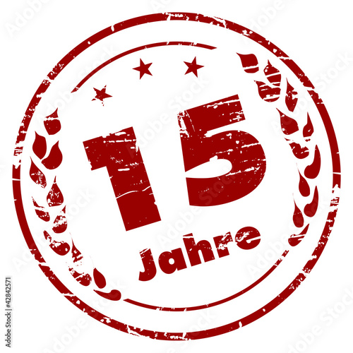 15 Jahre Stempel