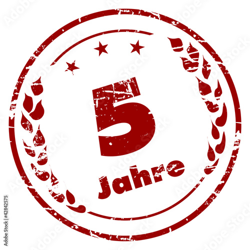 5 Jahre Stempel