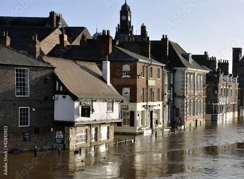Valokuvatapetti City of York floods